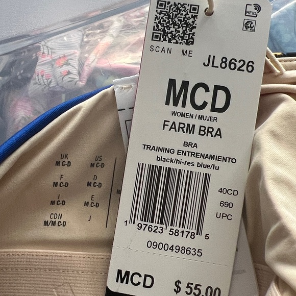 Adidas X Farm Rio Blue Multicolor Butterfly Crop Top - Picture 11 of 11